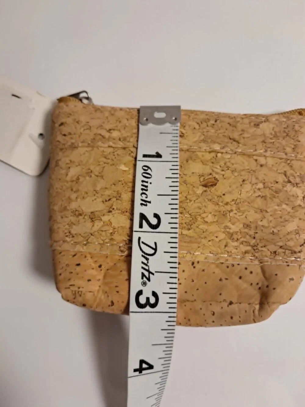 Natural Cork Coin Purse with Zipper